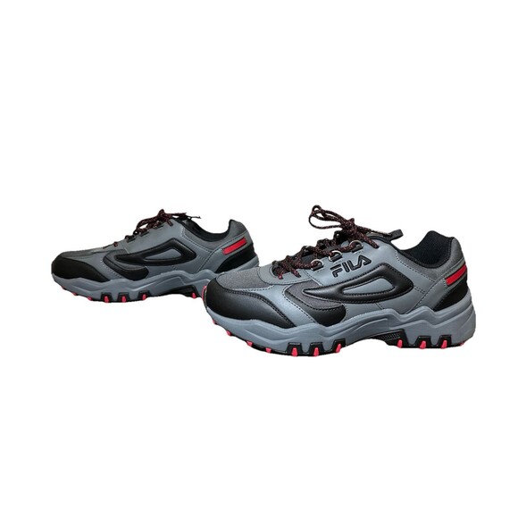 FILA Reminder Lace Up Trainers Shoes Sneakers Gray Black Athletic‎ Men's 8.5 NEW - Picture 2 of 7
